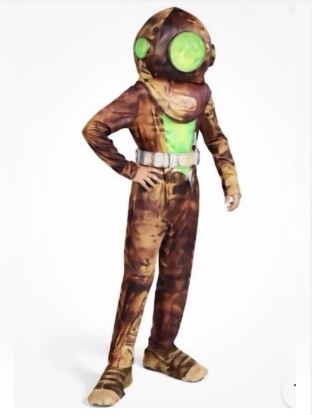 Hyde & Eek Deep Sea Diver Light Up Kids Costume Size Medium
